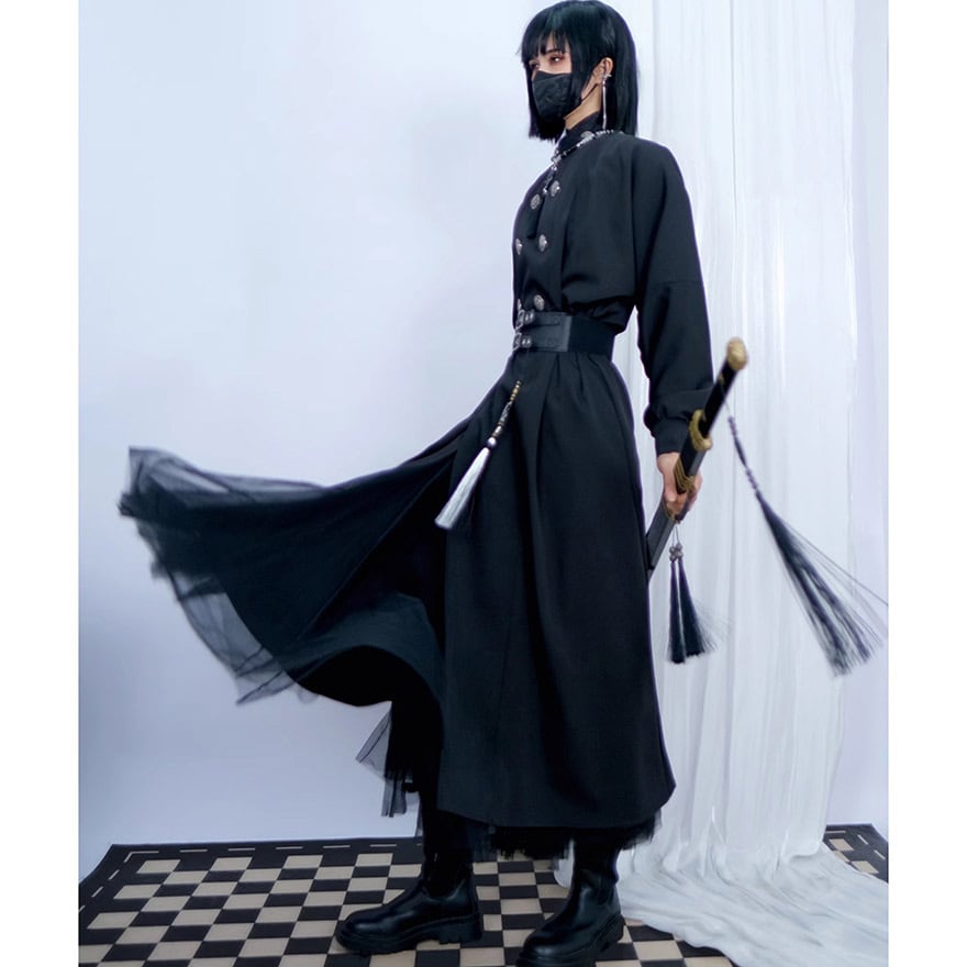 epetice 大航海時代 ネイビー 軍服ロリータ ロングコート ロングマント