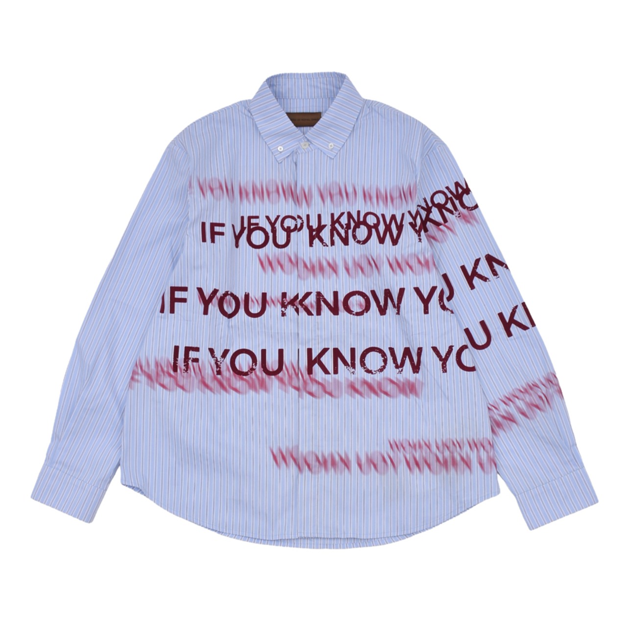 【Birth Of Royal Child】IF YOU KNOW Velour Letter Shirt - 5