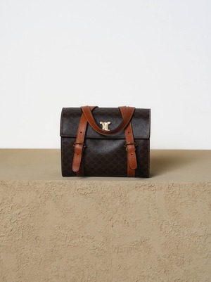 CELINE　セリーヌ　トリオンフ金具　ボックス型ハンドバッグ