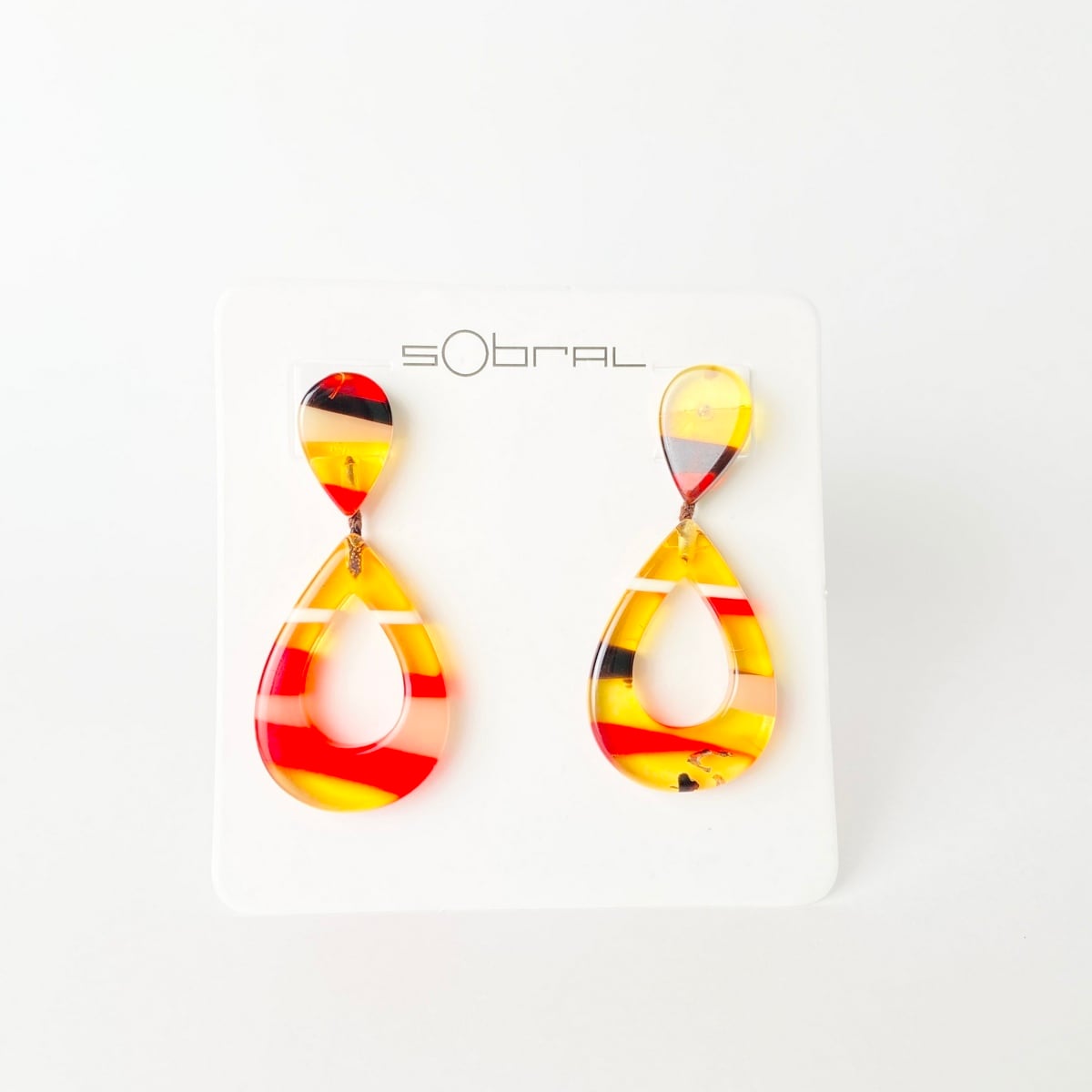 【SOBRAL ソブラル 】ピアス BR TATA ECO AMBER