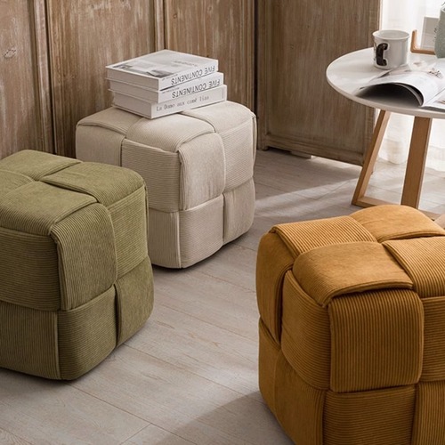 スツール 6色 ダークブラウン グレー マジックキューブスツール ルービックキューブスツール ロースツール ソファスツール 椅子 小型スツール フットスツール クリエイティブ リビングルーム 家庭用 軽量 玄関 リビング