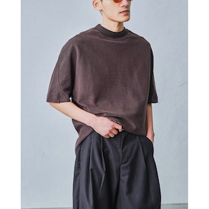 Washed mock neck tee 1486