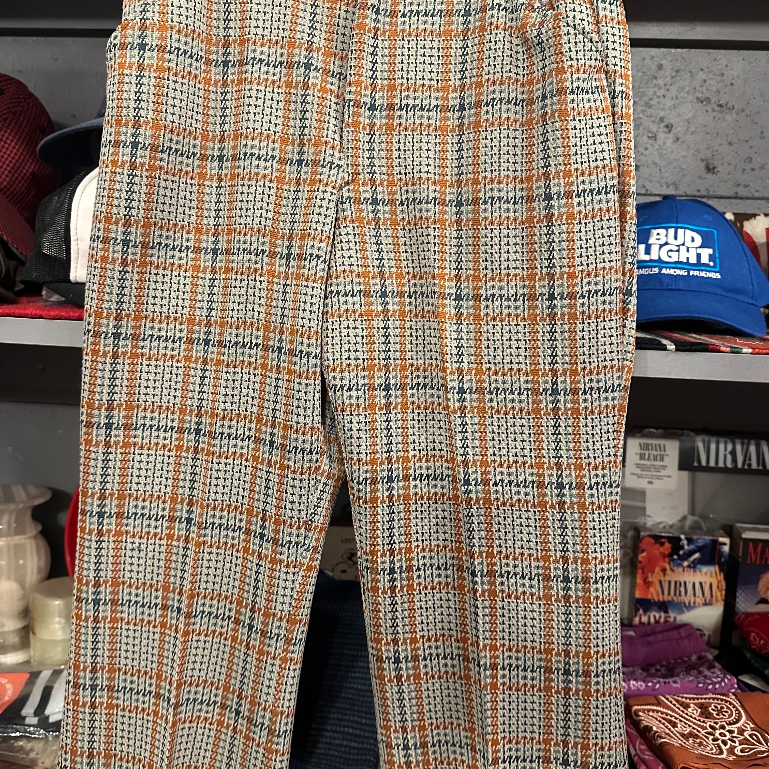 Vintage J.C.Penney Check Flare Pants y2k