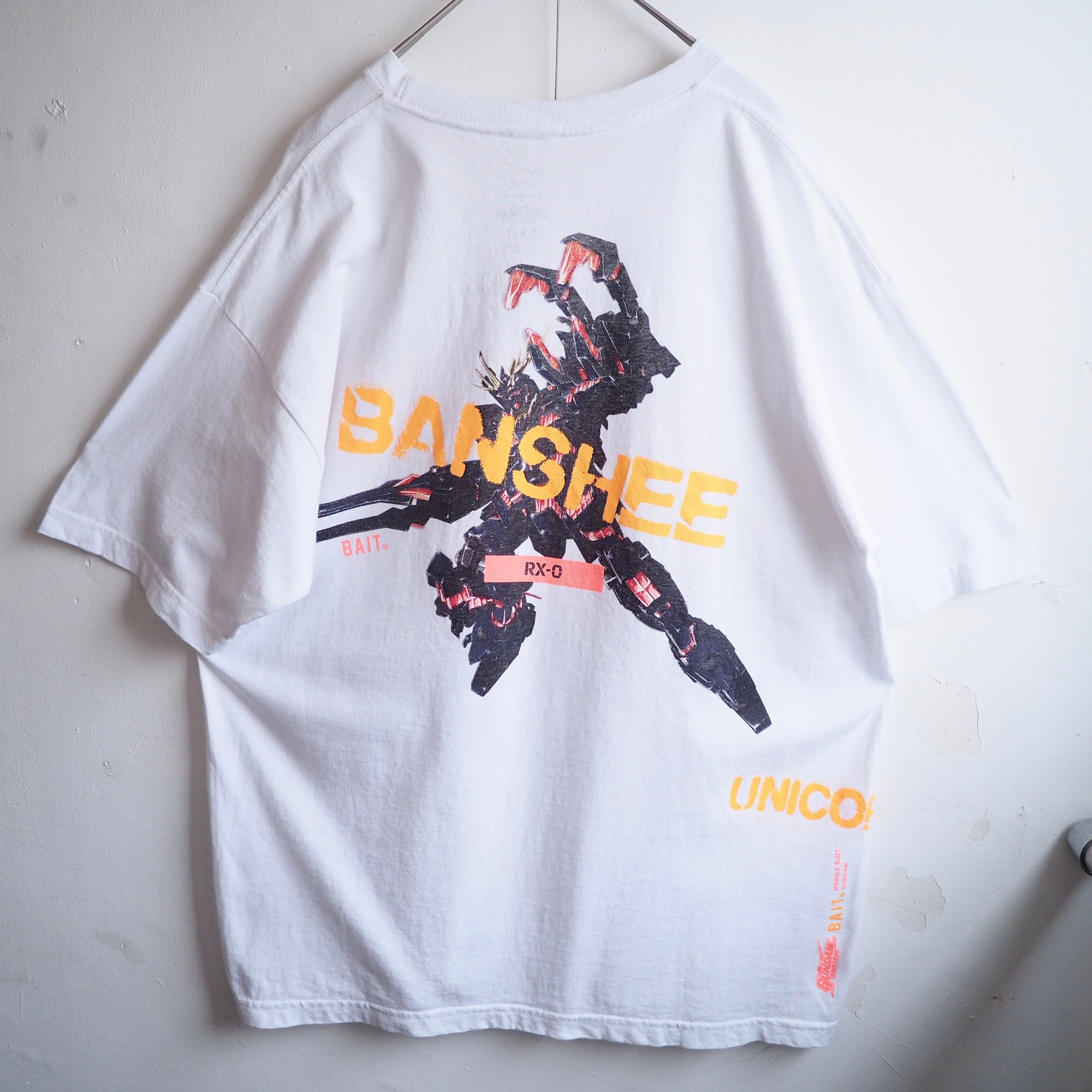 ” GUNDAM UNIVERSE ” ” BANSHEE NORN ” graphic printed loose Tee (made in Usa)