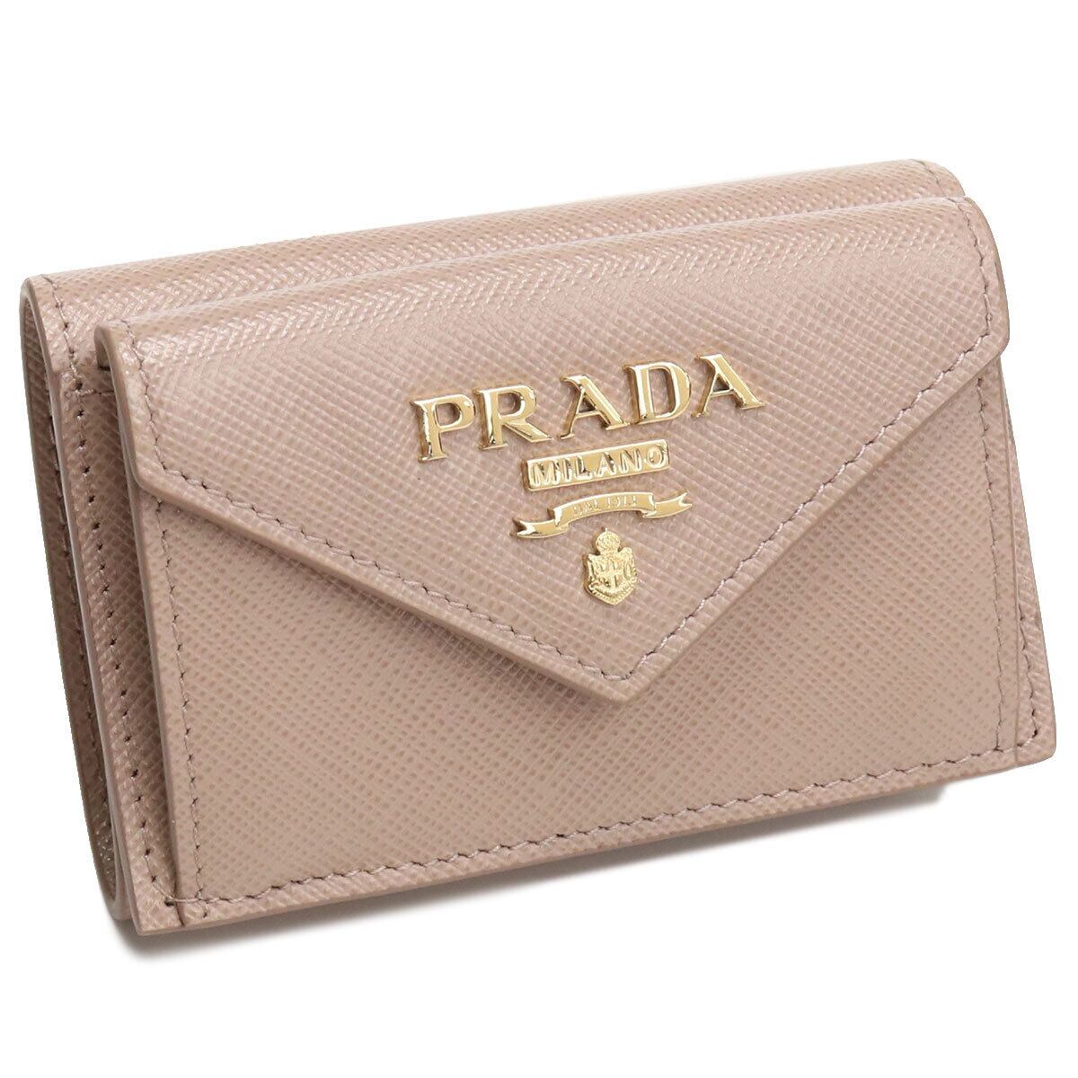 春バーゲン プラダ 3つ折り PRADA PRADA 希少】【未使用保管品