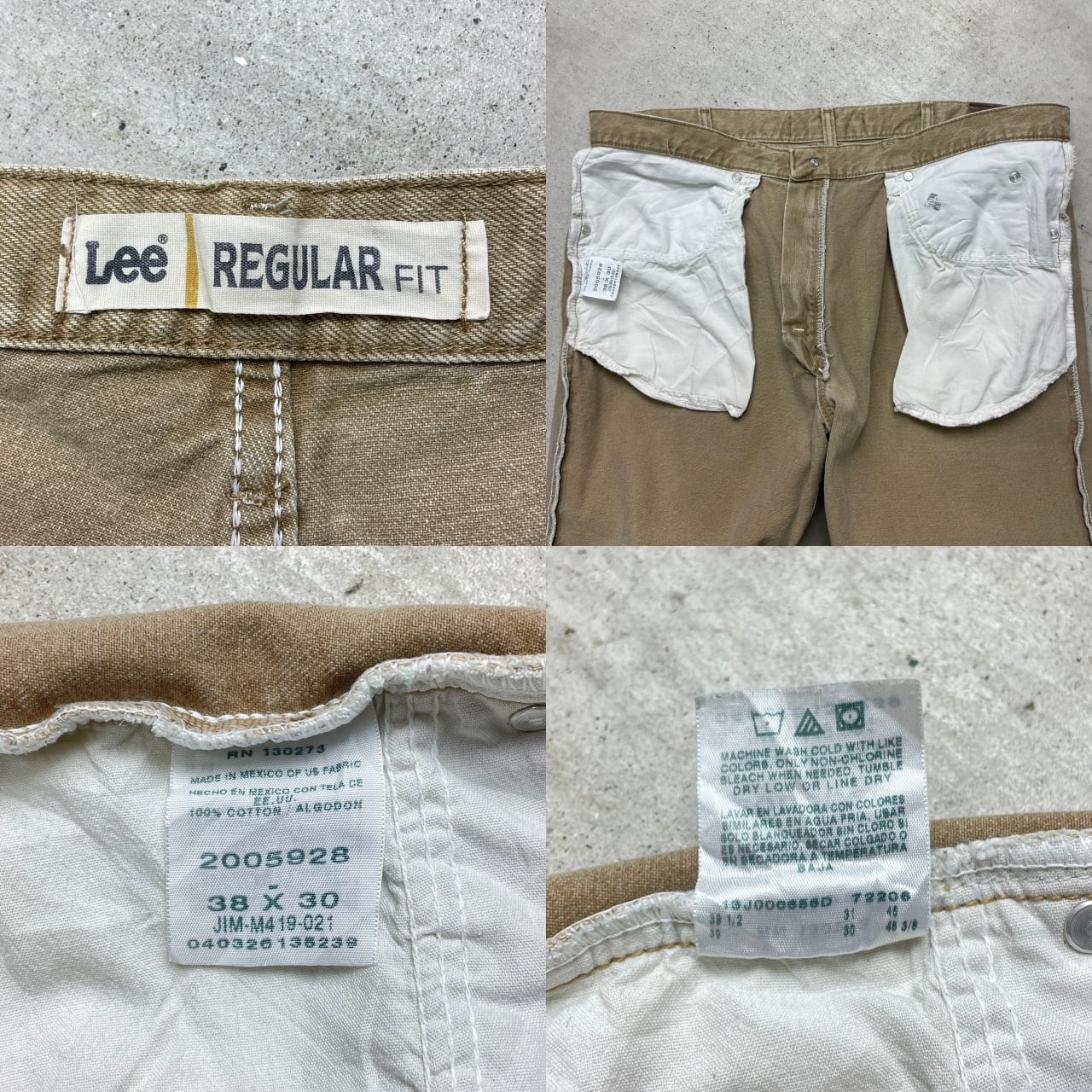 00年代 Lee リー REGULAR FIT カラーデニム ストレートデニムパンツ