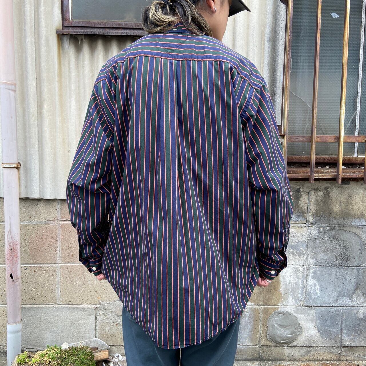 TOMMY HILFIGER トミーヒルフィガー ストライプ 長袖 ボタンダウン