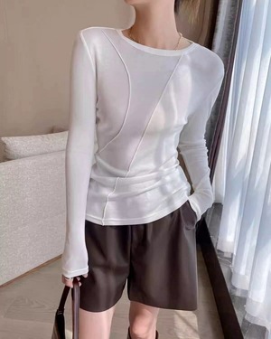 フェイクレザーショートパンツ 2color A0298