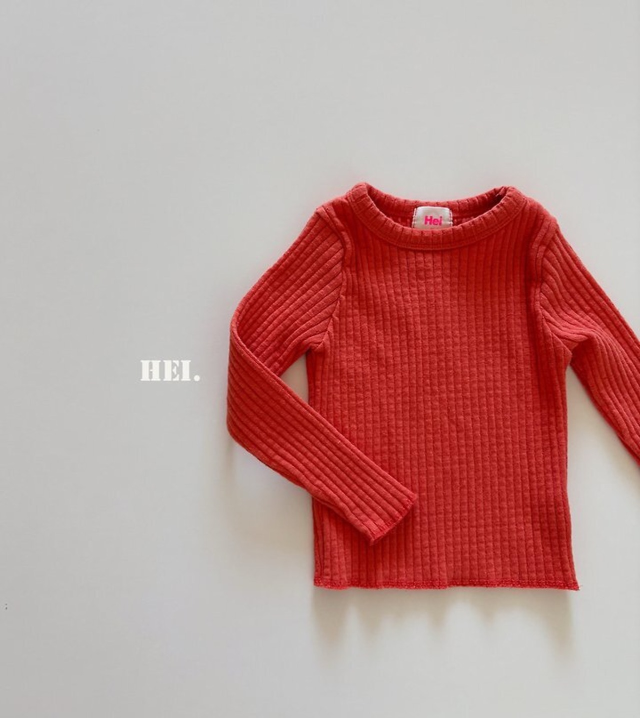 韓国子供服 / 26Autumn / 〖取寄〗Hei / もちもちTシャツ / キッズ服 / カラフル服 / 秋服 *XS~XL*