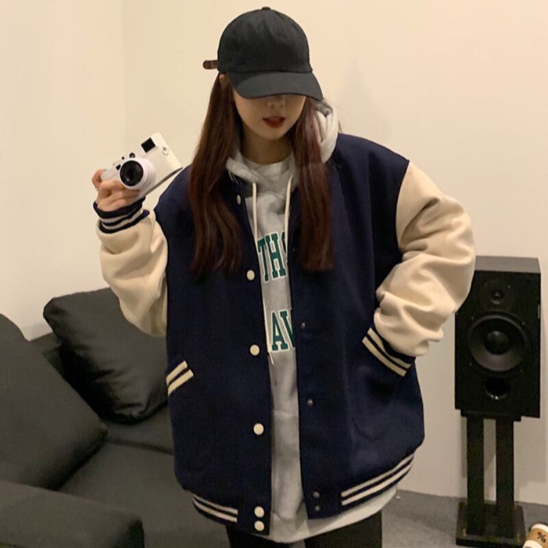 スプリングルーズスタイルジャケット ストリート 春物 YY-ファッション1756577161