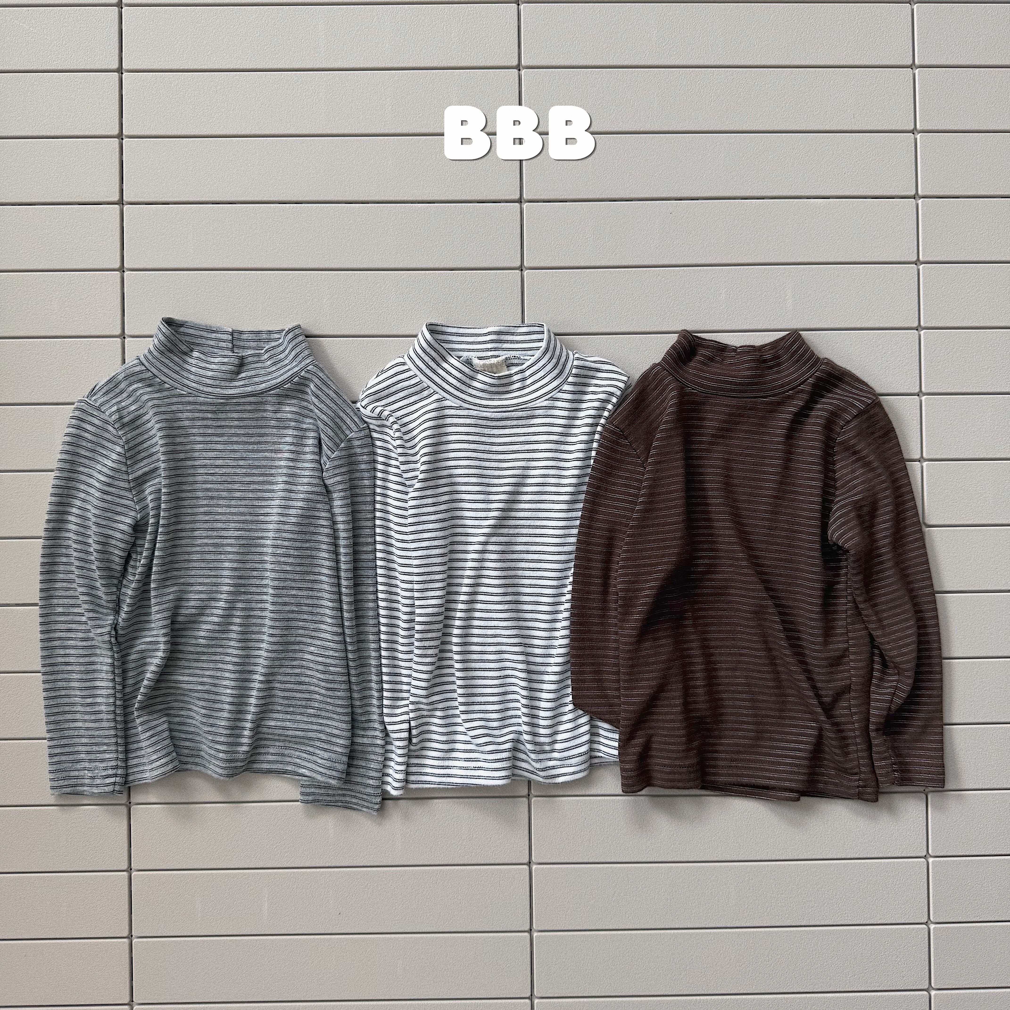 stripe half polar tee【bellabanbina】※10月中旬発送予定