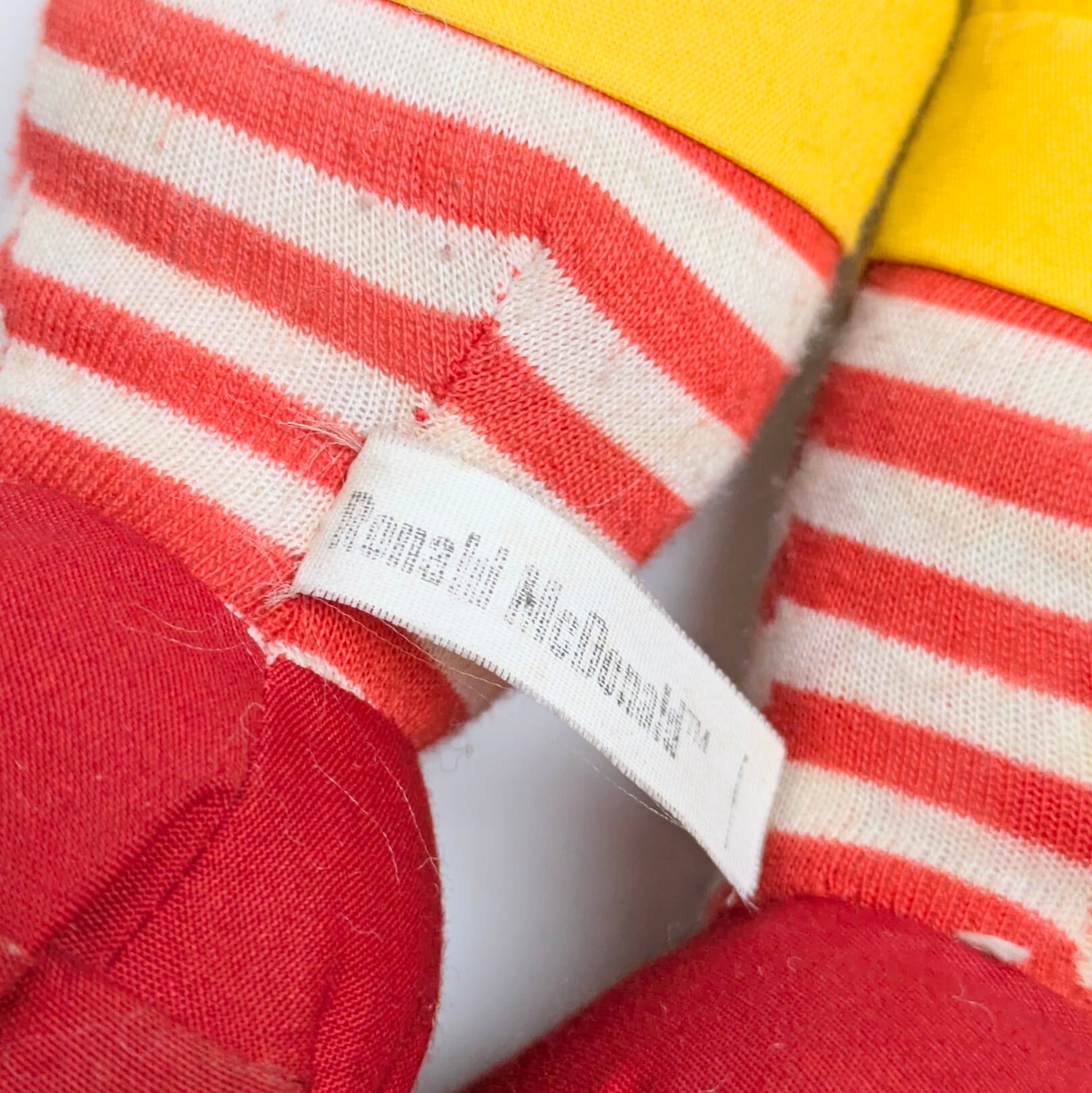 ☆VINTAGE1984☆【 McDonald's（ マクドナルド ） 】『 Ronald McDonald / ロナルド・マクドナルド 』Plush Toy / プラッシュ / ぬいぐるみ 〚アメリカン雑貨 アメトイ〛