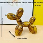 バルーンドッグ 置物 ３カラー 赤 黒金 黄色 オブジェ 樹脂アート