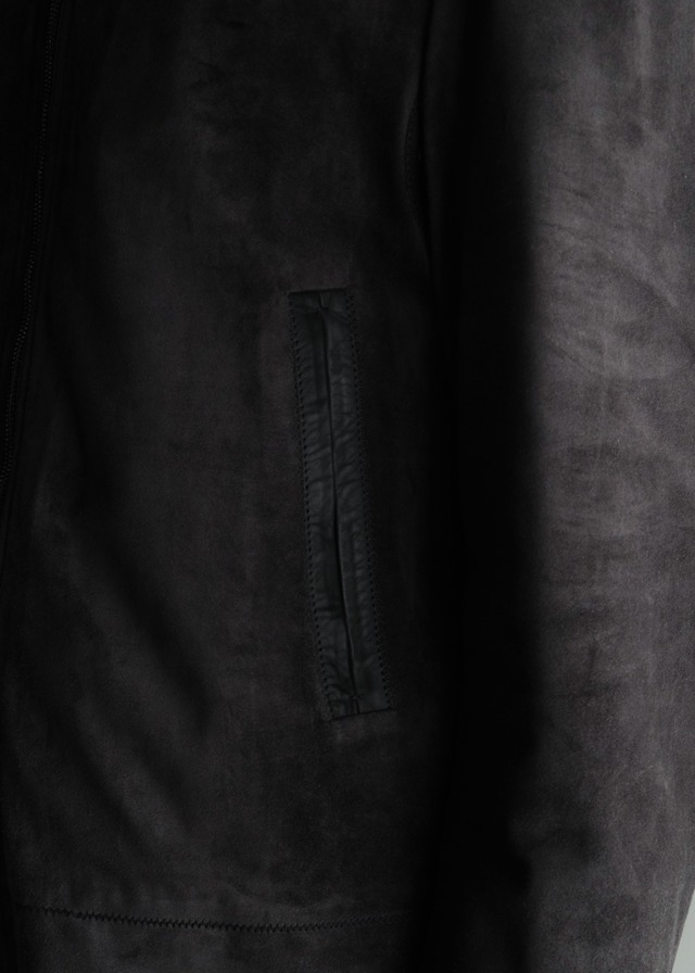 RUFFO double zip suede leather jacket