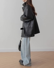 Washed straight Jeans T20280