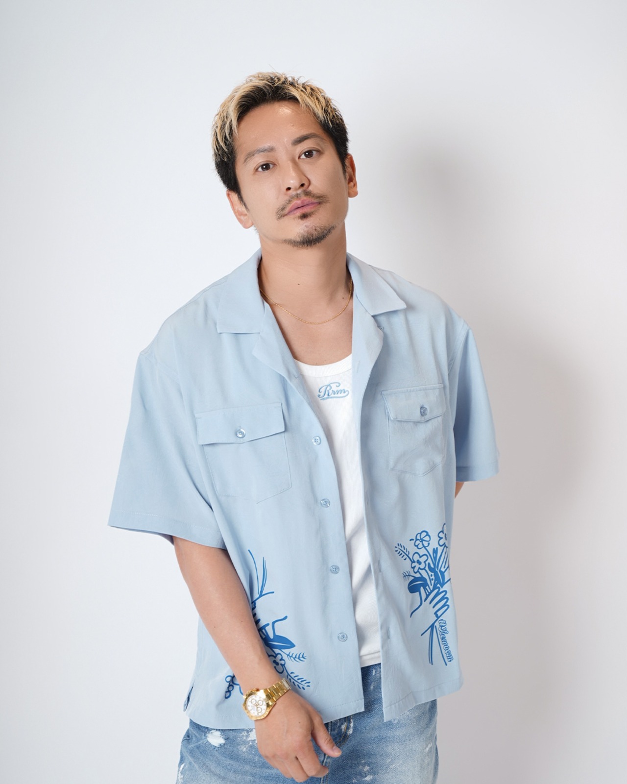 【#Re:room】BOUQUET PRINT SHIRTS［RES127］