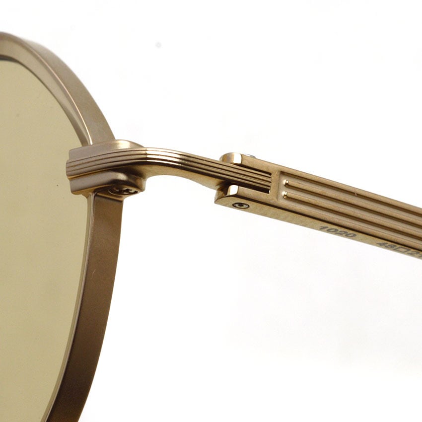 Lunetta BADA / 73/07 / 1020 WHITE GOLD - LIGHT BROWN lenses