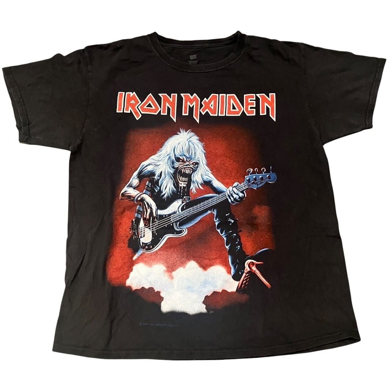 IRON MAIDEN/アイアン・メイデン Tシャツ Lサイズ Tシャツ IRON MAIDEN アイアンメイデン LIVE FEAR 黒 メンズ