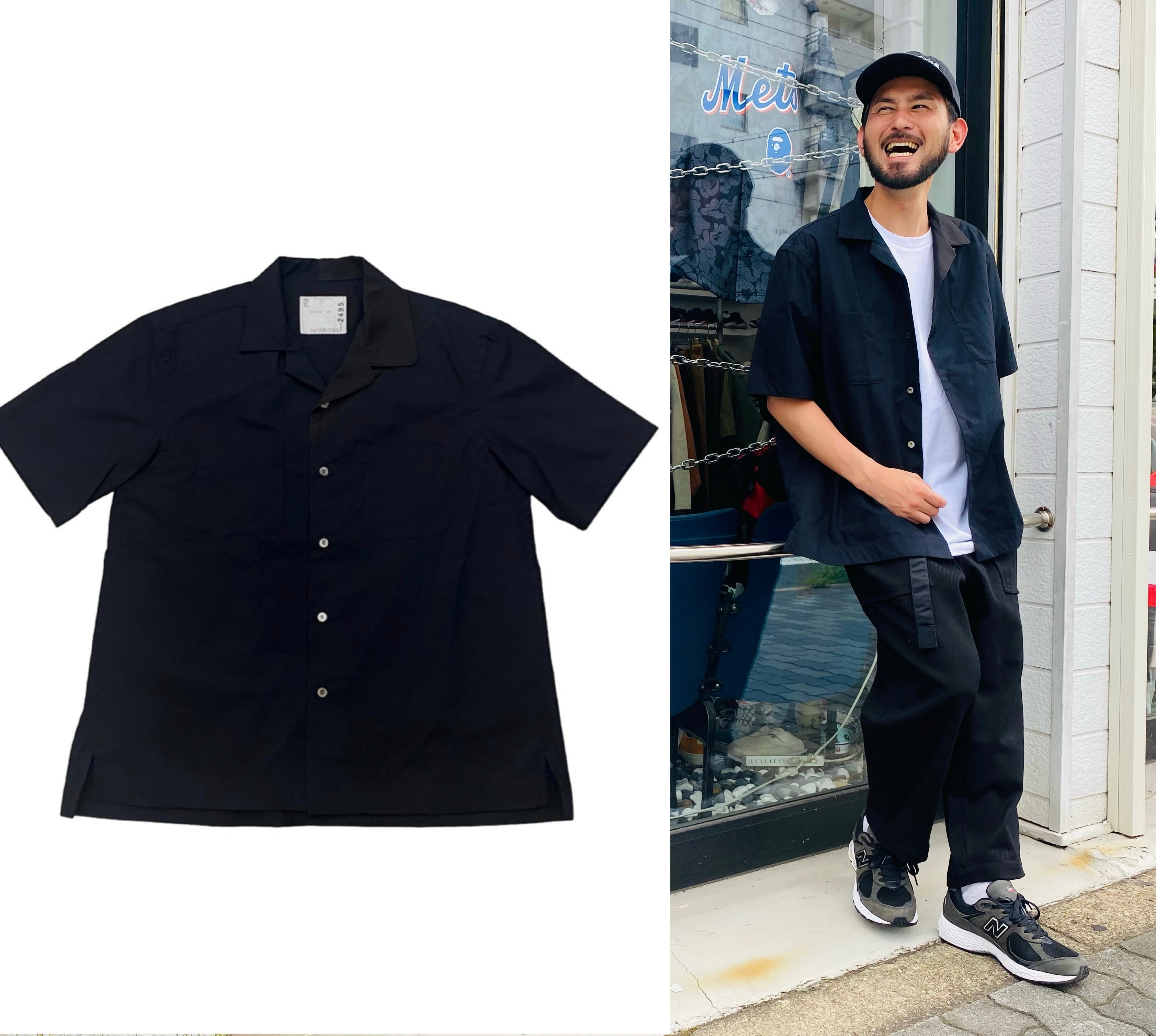 サカイ 23-06918 Chiffon Mix Cotton Poplin Shirt 2（sacai サカイ 23  