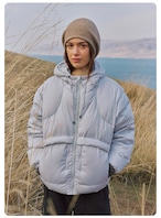 NORYBRAND Hooded Puffy Down Jacket