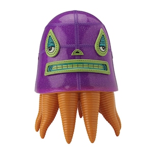 Purple Lucha Squid by Germs