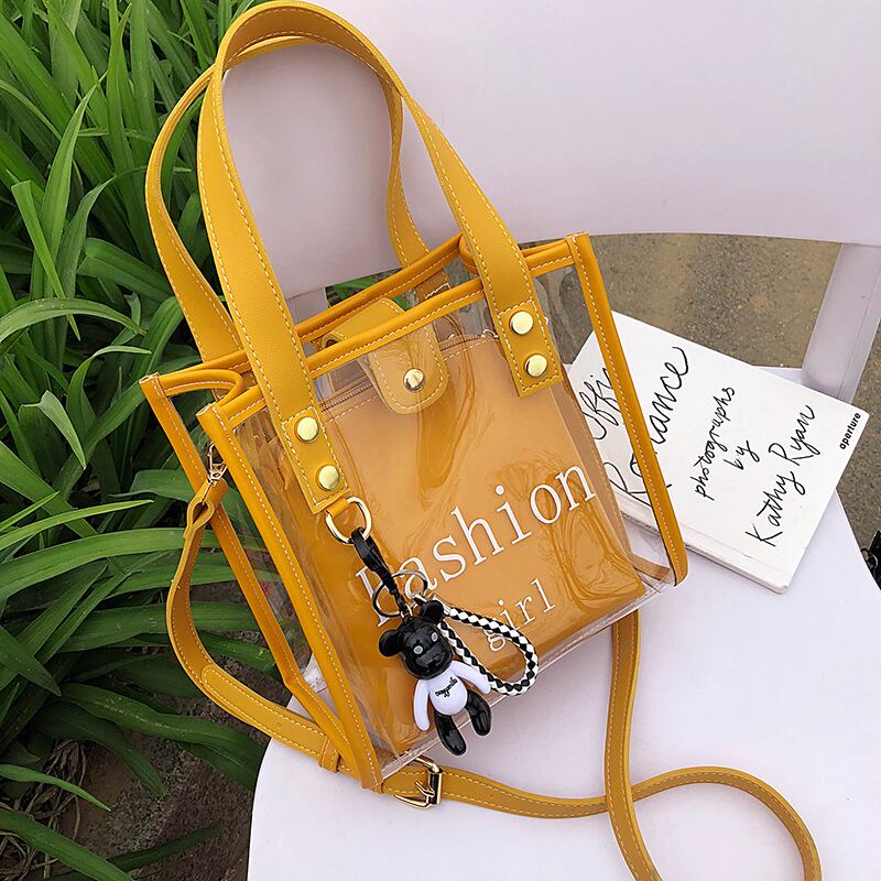 夏には、新しい透明な小さなバッグの女性のバッグ2020年人気のある新しいトレンディなファッションレディースショルダーバッグ野生の子供と母バッグ Tiancai_Wing_Bag4269689