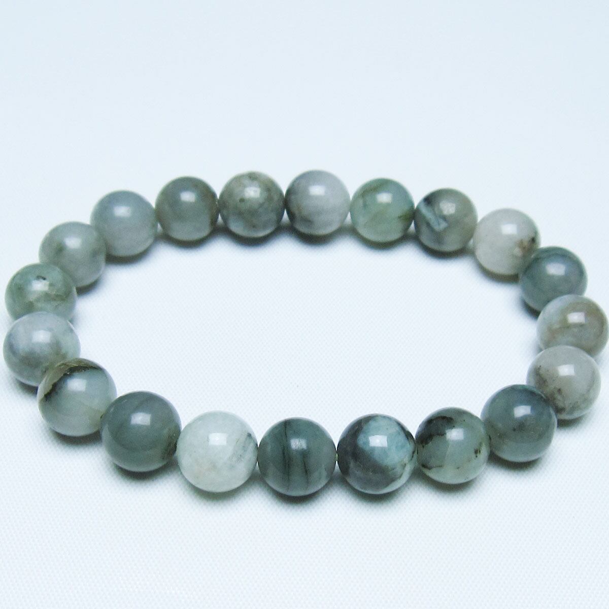 エメラルド ブレスレット 10mm 一点物 メール便可 [M便 1/10] 111-45996