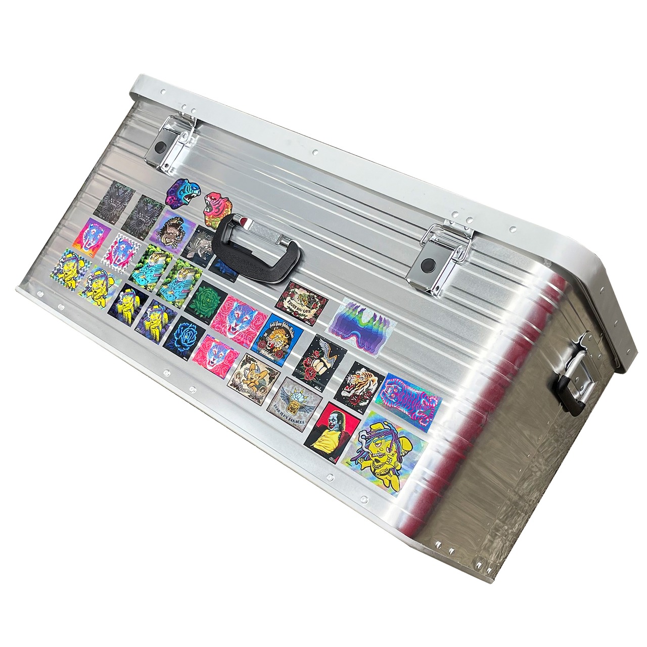 サイケデリックチベタンタイガー キラキラホログラムステッカー