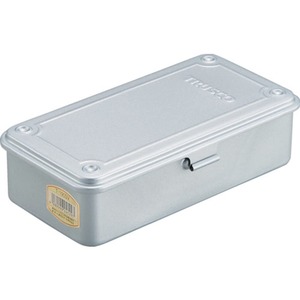 【努力特価】トラスコ中山(TRUSCO) トランク型工具箱 シルバー 203×109×56mm T-190SV