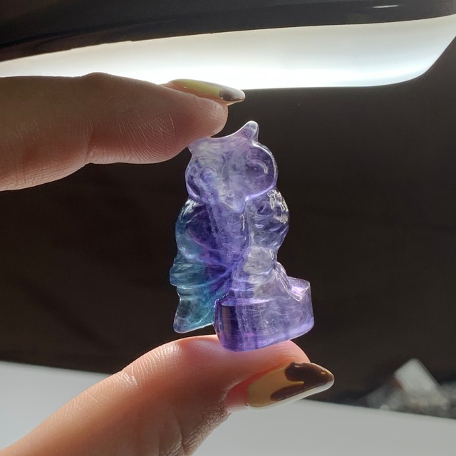 6.可愛いふくろう・フローライト