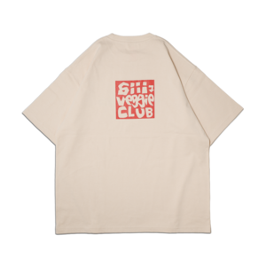 siii "VEGGIE CLUB" MAGNUM BIG S/S TEE NATURAL-red print