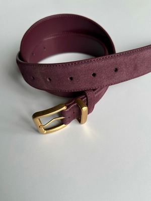 ・burgundy cow belt(cow suède)