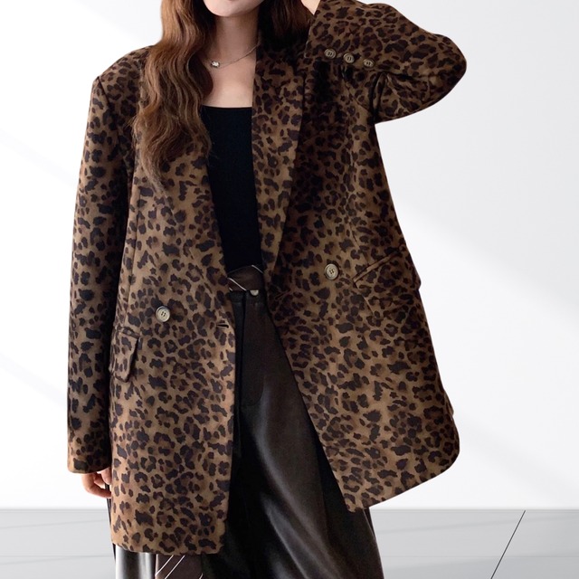 レオパードダブルジャケット　0482