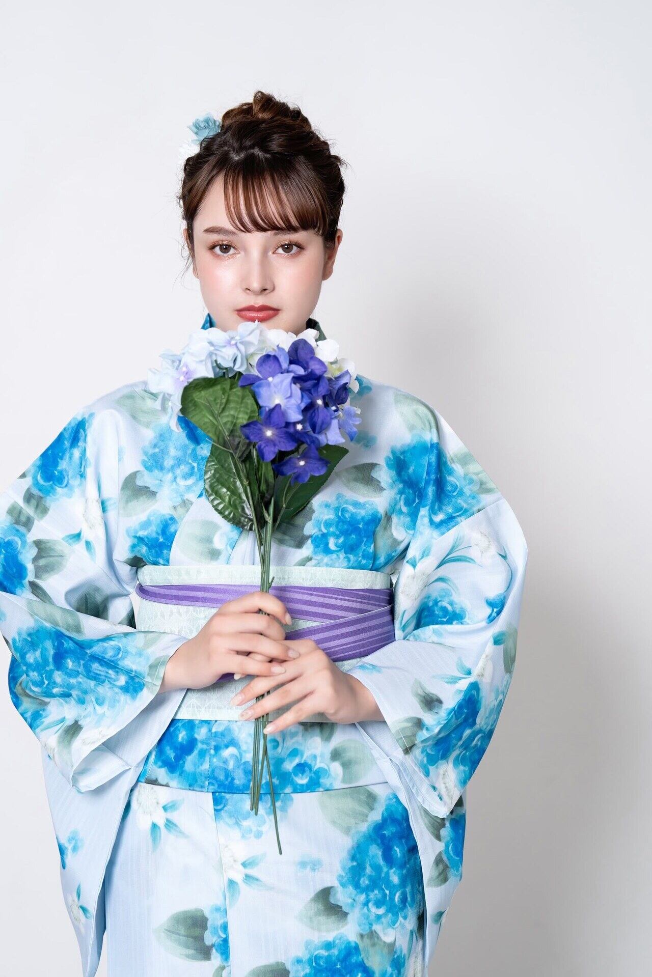 浴衣ジェンヌ 浴衣3点セット 紫陽花 | 浴衣SIENNE