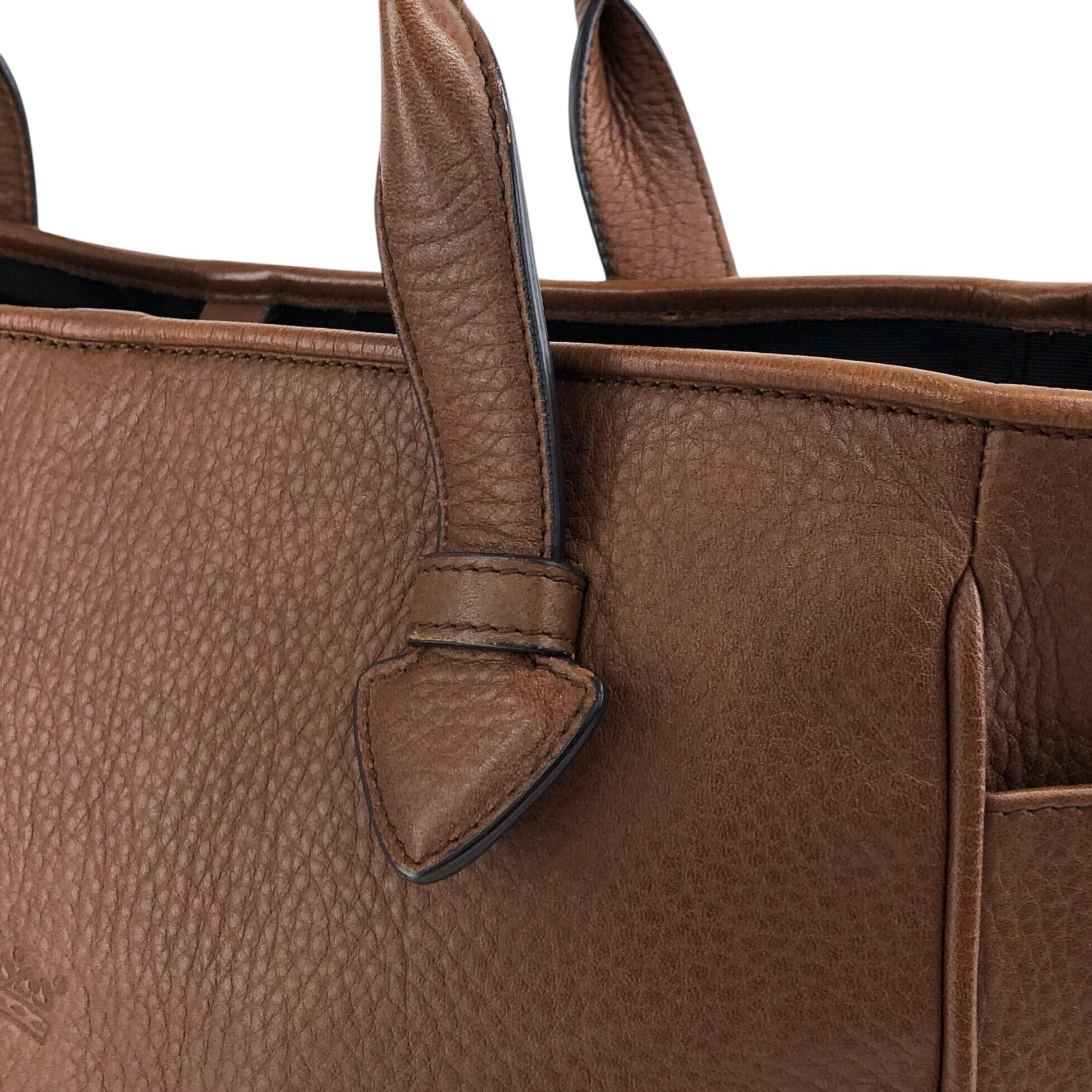 LOEWE ロエベ ヘリテージ トートバッグ ブラウン レザー vintage