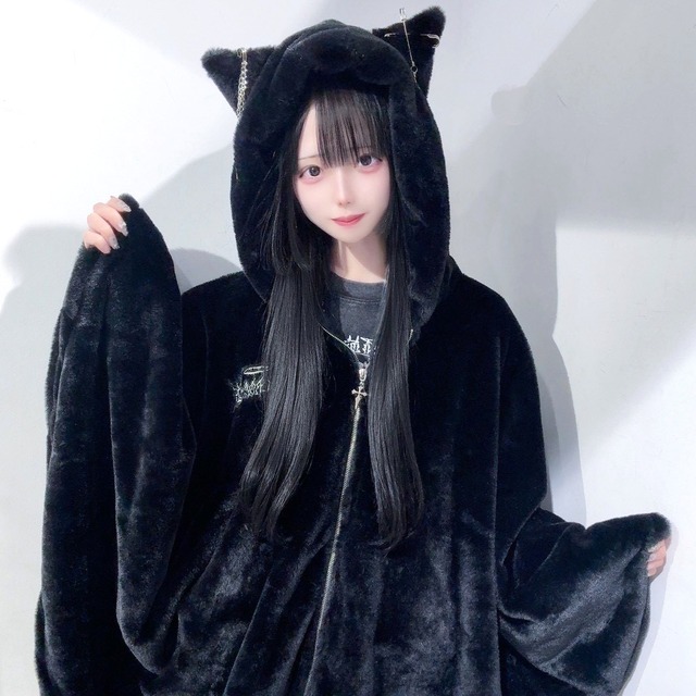 【12/29新着】ネコ耳ファーポンチョ