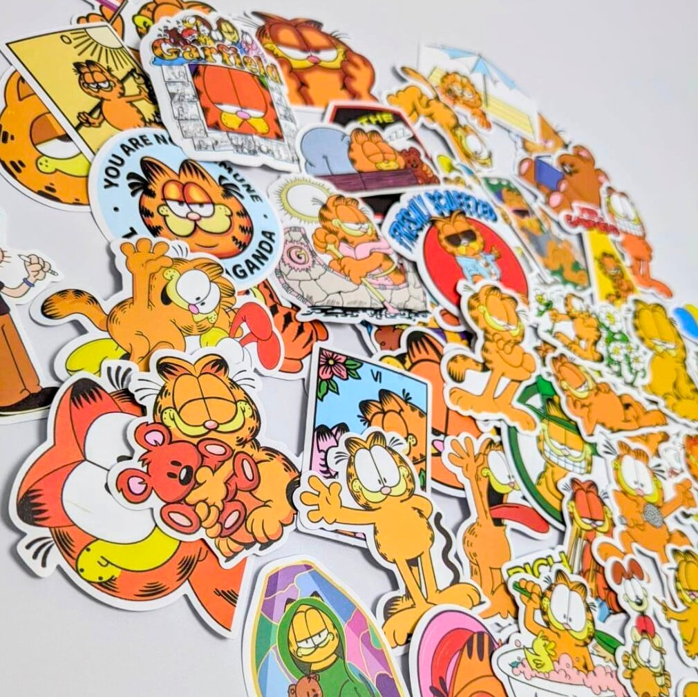 送料無料!【 Garfield ( ガーフィールド ) 】PART.3  STICKER(ステッカー)50枚SET 〚アメリカン雑貨 アメトイ〛