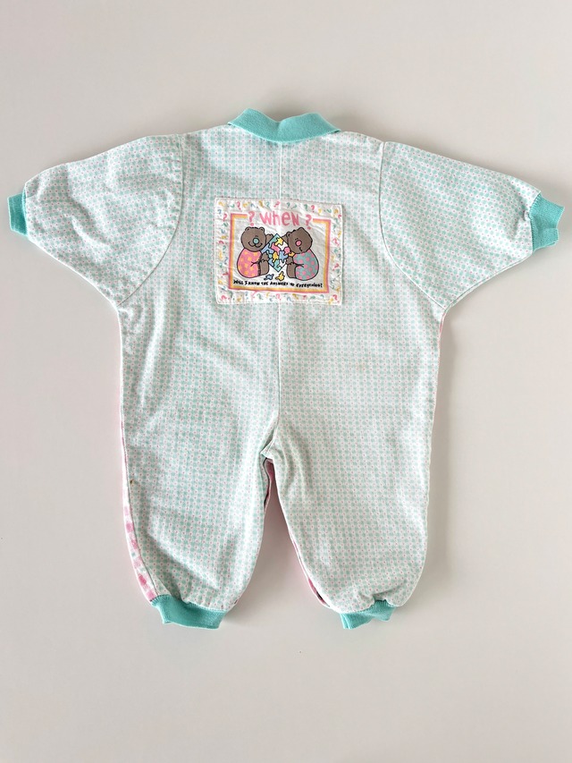 【18m相当・vintage】USA製　ギンガムチェック　カバーオール