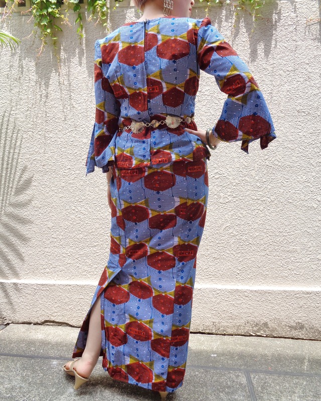 African batik print set up／アフリカンバティック セットアップ 