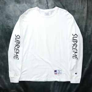 【supreme×champion】ロゴデザインTシャツ アームデザイン