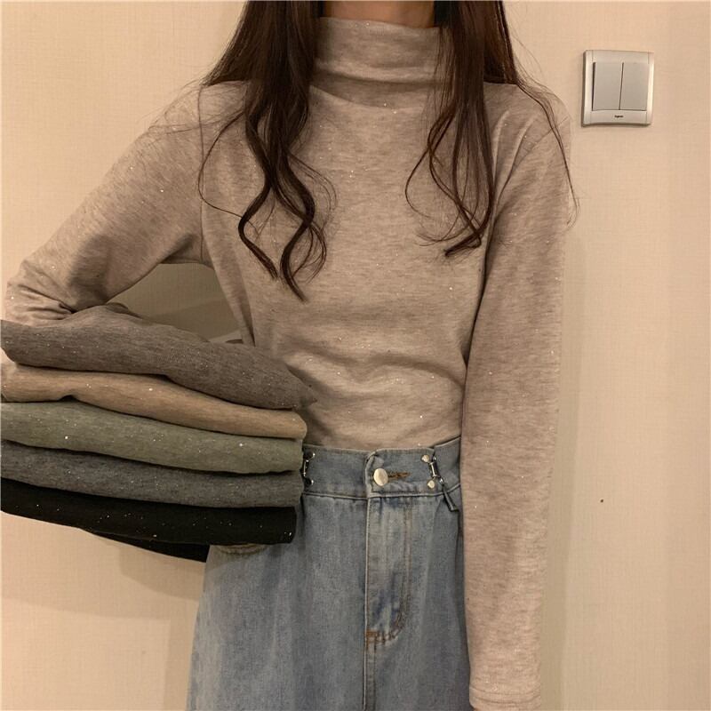 カラーベルベットシャツ レディースオータムウィンターアウターTシャツ 秋物 冬物 YY-ファッション12335420272