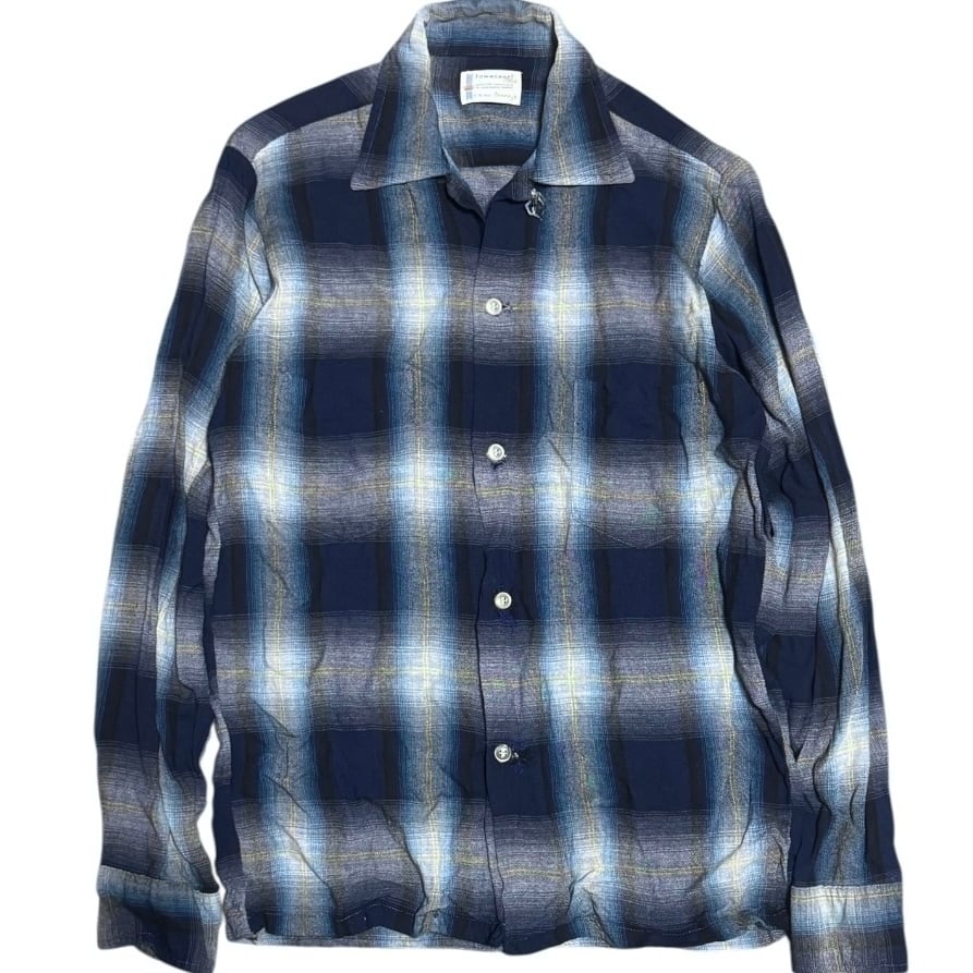 稀少XXL-TALL PENDLETON オンブレ 開襟 ボードシャツ グレー | 古着屋