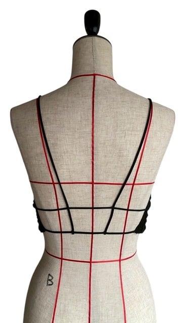 FUMIE=TANAKA フミエタナカ patch bustier F26S36（BLK）SIZE:1