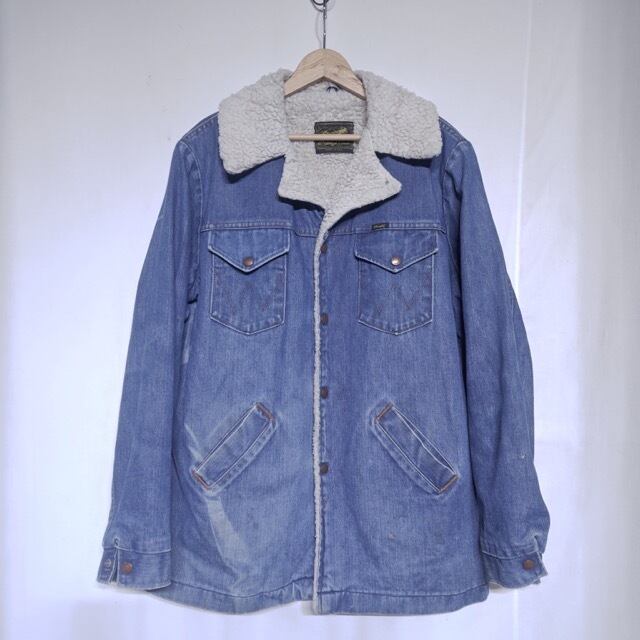 名作！1970s Wrangler Denim Wrange Coat / ラングラー デニム ボア