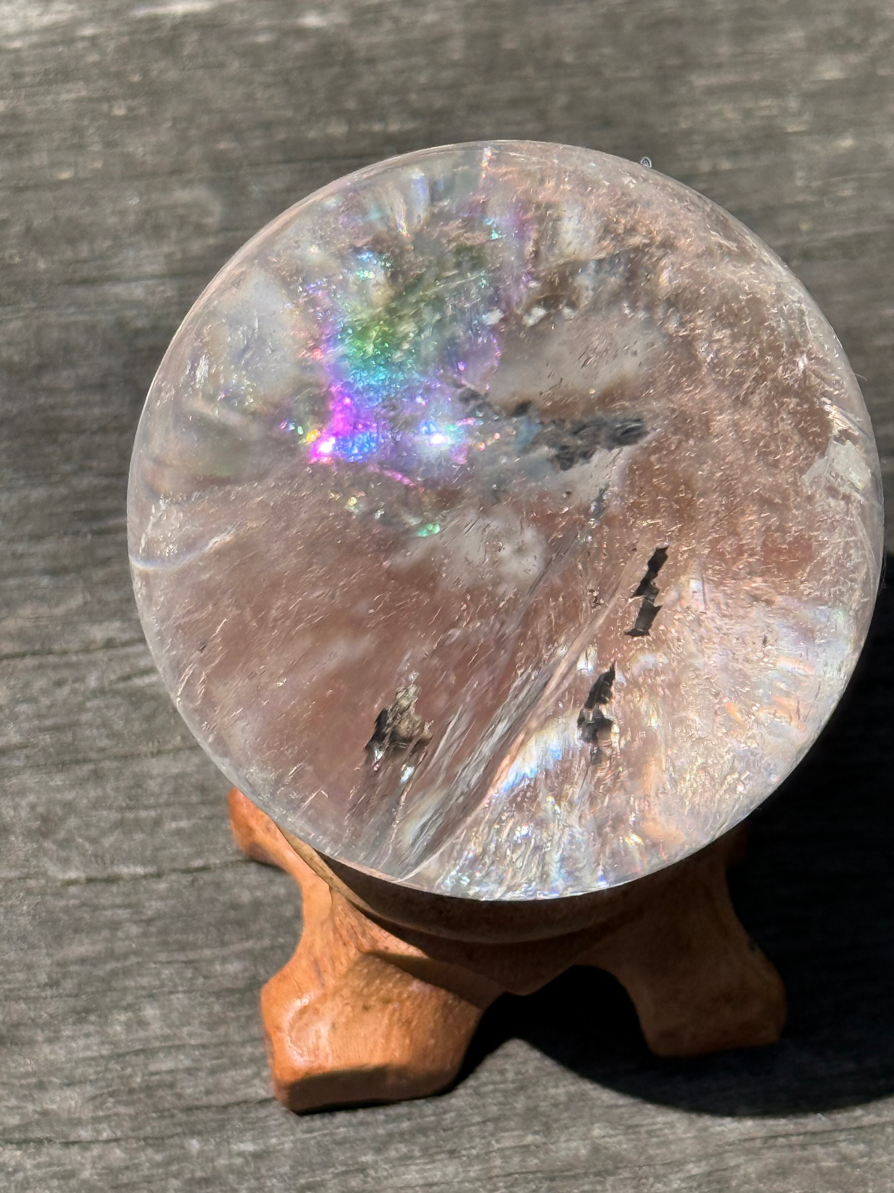 モリオン 黒水晶 丸玉 スフィア 天然石 特大 水晶 特大モリオン 最高級
