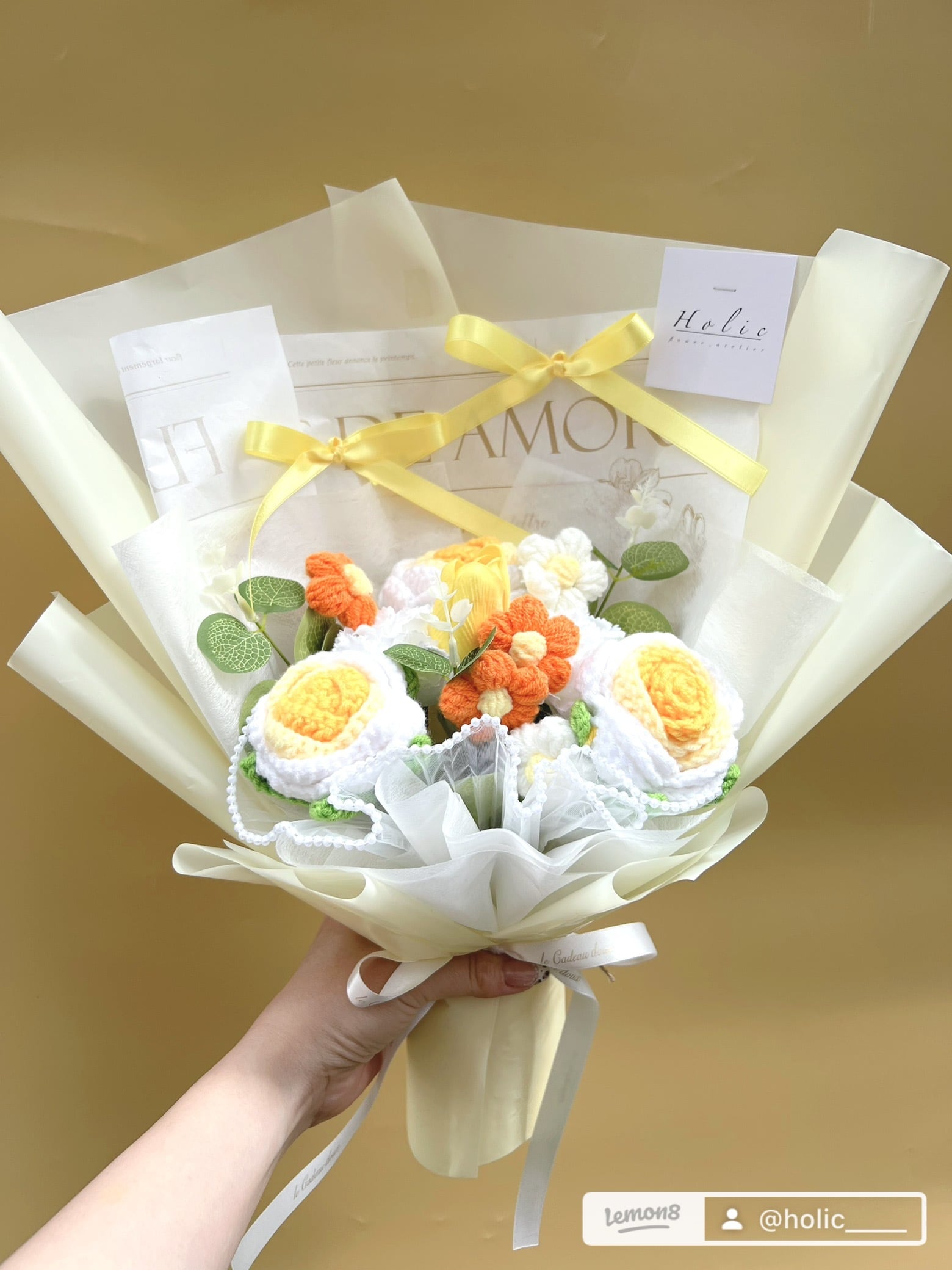 Holic】韓国で人気のニットフラワーブーケY | Holic