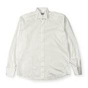 イタリア製 Yoshibori ヨシボリ 比翼 長袖 ワイシャツ ドレスシャツ 39/15½, /ホワイト メンズ