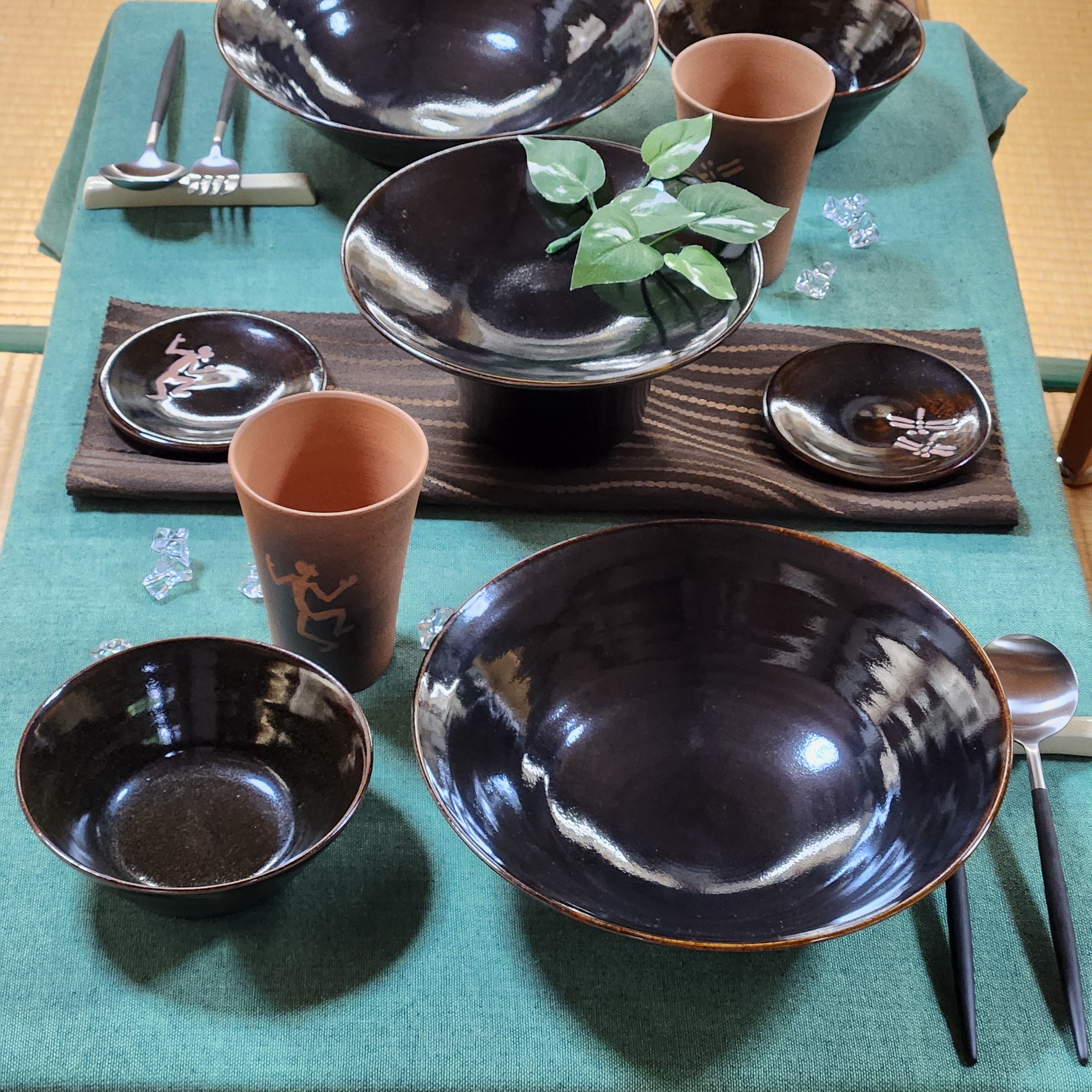 苗代川 黒 碗 | arakitoyo