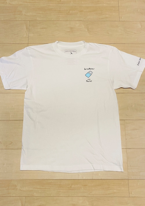 「図解ワイン一年生」コラボ "huton" / T-Shirt (White) / 5.6オンス ヘビーウェイト