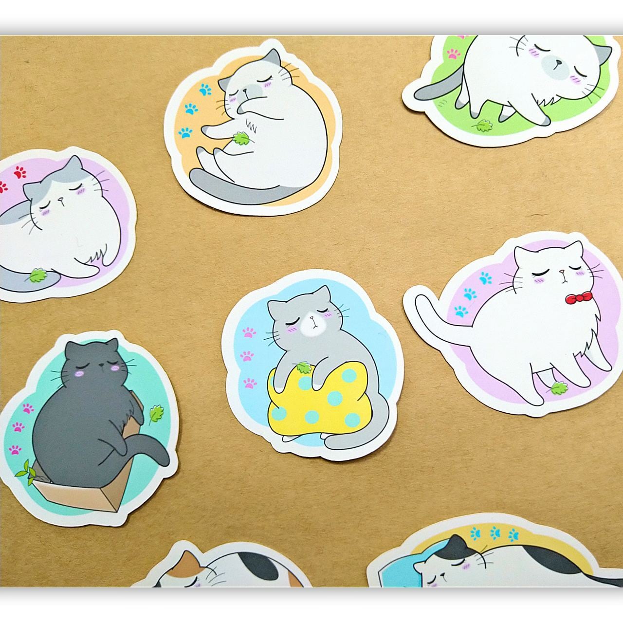 ネムねこほんわかシール